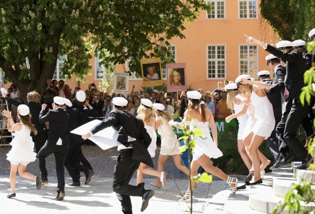 Utspring efter sista skoldagen
